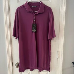 Men's Levelwear Burgundy  Polo Shirt Size XL.  New With Tags.